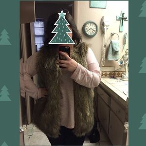 Merona Faux Fur Vest